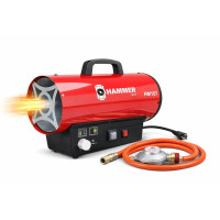 Потужний газовий обігрівач HAMMER HM-157 25 кВт  комфортне тепло у будь-якому приміщенні